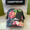 Casquette2luxe™ - G fleurs noire - casquette2luxe